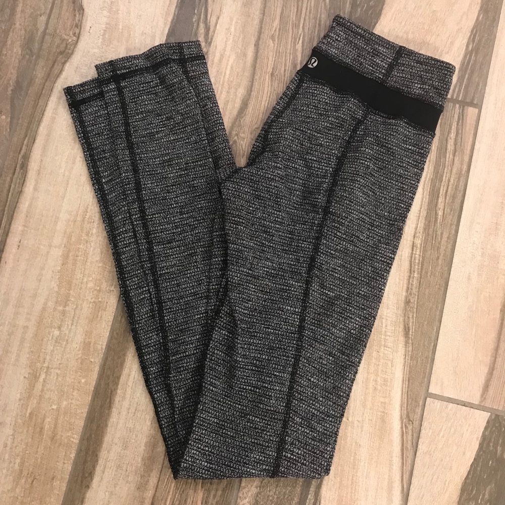 LULULEMON Heathered Gray Leggings, SZ S